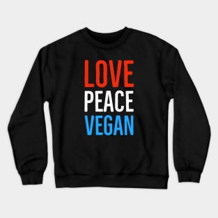 Love Peace Vegan Crewneck Sweatshirt